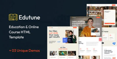 Edutune | Education & Online Courses HTML Template