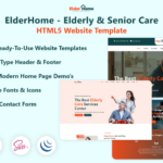 ElderHome - Elderly & Senior Care HTML5 Website Template