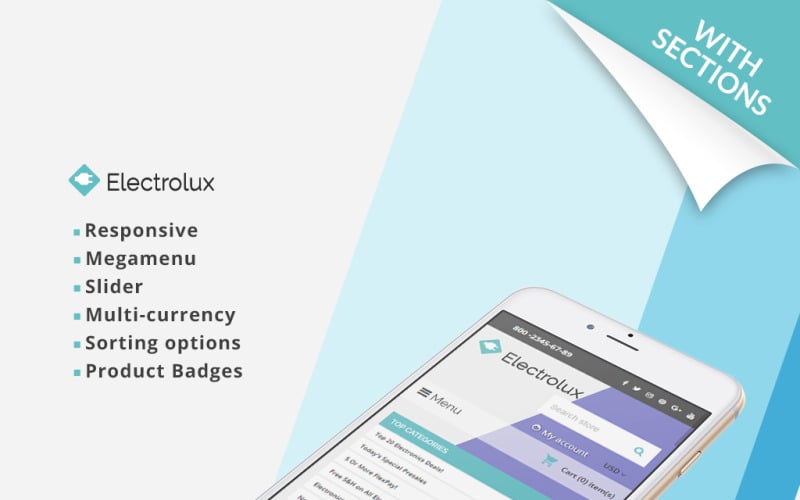 Electrolux - Electronics Store Responsive Shopify Theme Electrolux - Electronics Store Responsive Shopify Theme