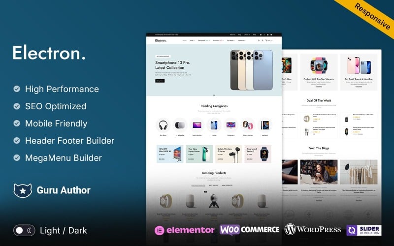 Electron - Electronics and Multipurpose WooCommerce WordPress Theme Electron - Electronics and Multipurpose WooCommerce WordPress Theme