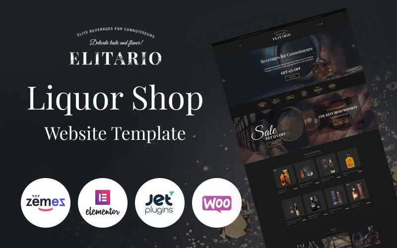 Elitario - Liquor Store WooCommerce Elementor Theme Elitario - Liquor Store WooCommerce Elementor Theme