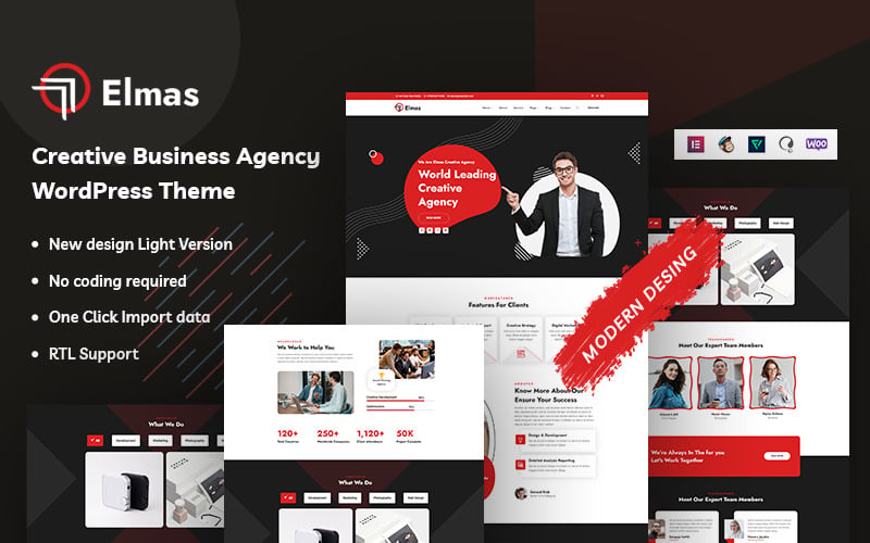 Elmas - Creative Business Agency WordPress Theme Elmas - Creative Business Agency WordPress Theme