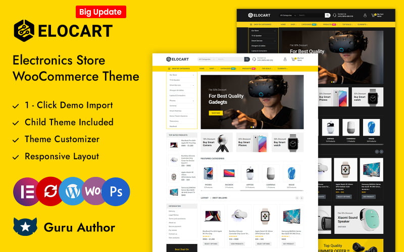 Elocart - Multipurpose Electronics Store Elementor WooCommerce Responsive Theme Elocart - Multipurpose Electronics Store Elementor WooCommerce Responsive Theme