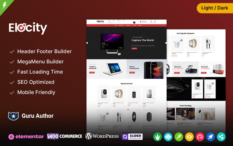 Elocity - Electronics and Game Store Multipurpose WooCommerce Theme Elocity - Electronics and Game Store Multipurpose WooCommerce Theme