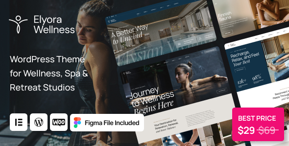 Elyora - Spa & Wellness Centers WordPress Theme Elyora - Spa & Wellness Centers WordPress Theme