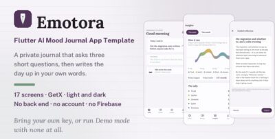 Emotora | Flutter AI Mood Journal App Template