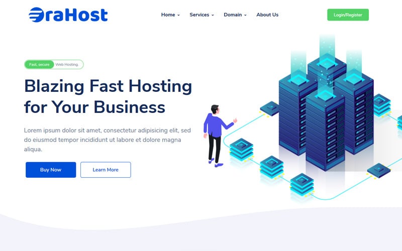 Erahost WHMCS Website Template Erahost WHMCS Website Template