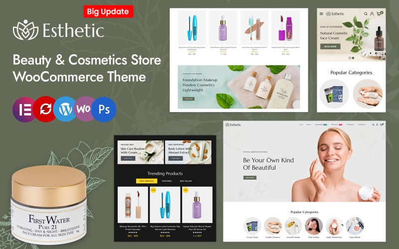 Esthetic - Skincare, Beauty and Cosmetics Store Elementor WooCommerce Responsive Theme Esthetic - Skincare, Beauty and Cosmetics Store Elementor WooCommerce Responsive Theme