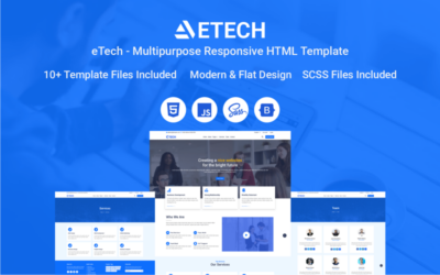 eTech - Multipurpose Responsive HTML Website Template