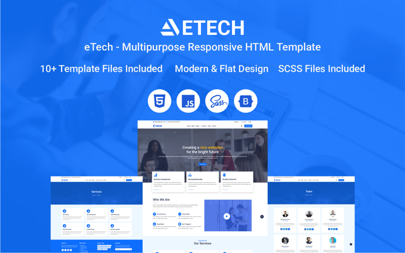 eTech - Multipurpose Responsive HTML Website Template eTech - Multipurpose Responsive HTML Website Template