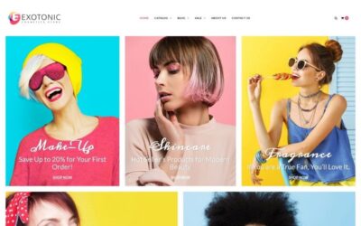 Exotonic - Cosmetics Store Elementor WooCommerce Theme