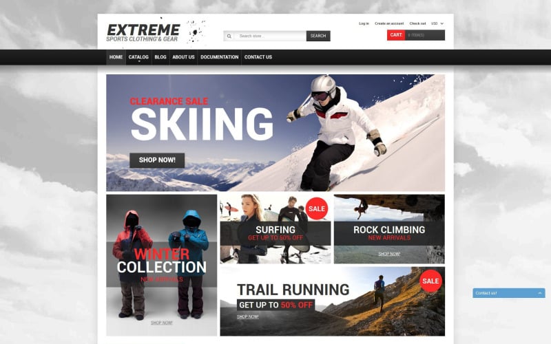 Extreme Sports Gear Shopify Theme Extreme Sports Gear Shopify Theme