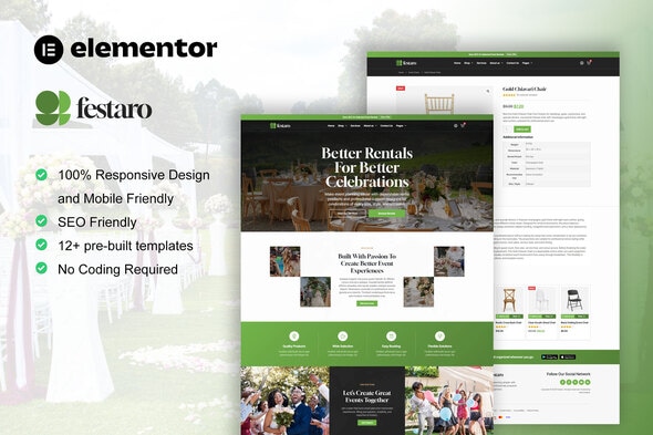 Festaro - Party & Event Equipment Rental Elementor Pro Template Kit Festaro - Party & Event Equipment Rental Elementor Pro Template Kit