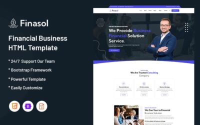 Finasol - Financial Business Website Template