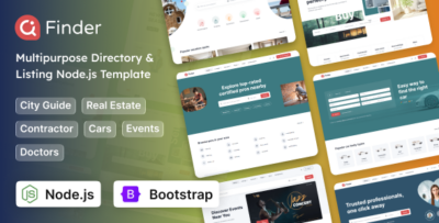 Finder - Multipurpose Directory & Listing Nodejs Template