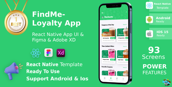 FindMe – Expo Food Delivery App Template FindMe – Expo Food Delivery App Template