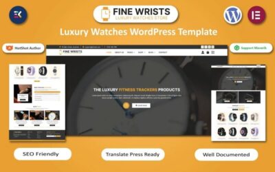 Fine Wrists - Luxury Watches Selling Fashion Store WordPress Elementor Template
