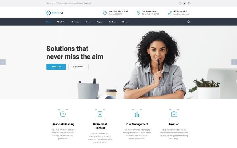 FinPRO - Financial Ready-to-Use Website Template FinPRO - Financial Ready-to-Use Website Template
