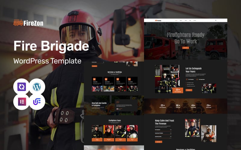 Fire Zon - Fire Department And Security WordPress Elementor Theme Fire Zon - Fire Department And Security WordPress Elementor Theme