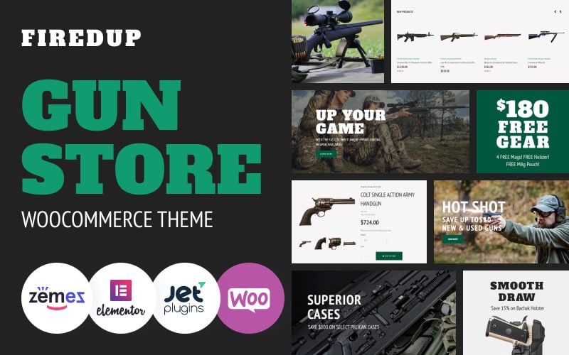 Fired Up - Gun Store WooCommerce Theme Fired Up - Gun Store WooCommerce Theme