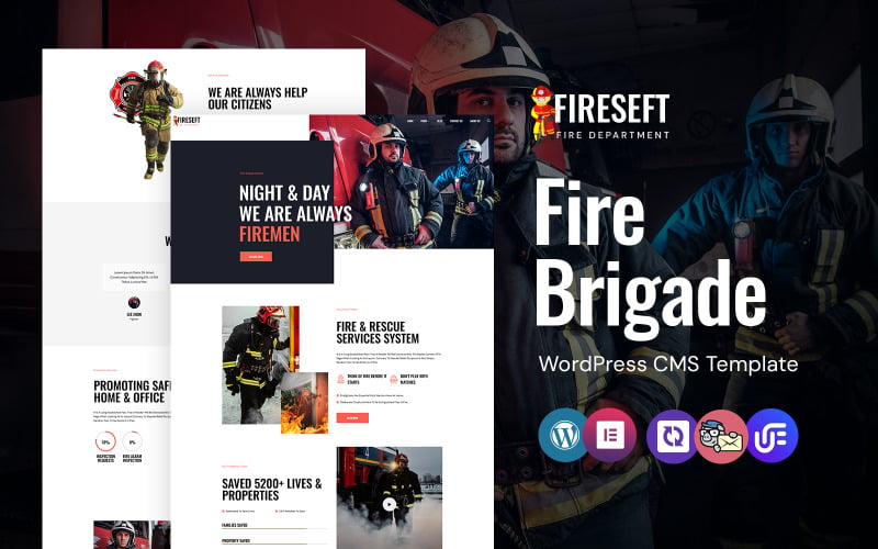 Fireseft - Fire Brigade WordPress Elementor Theme Fireseft - Fire Brigade WordPress Elementor Theme