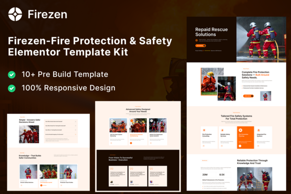 Firezen – Fire Protection & Safety Services Elementor Template Kit Firezen – Fire Protection & Safety Services Elementor Template Kit