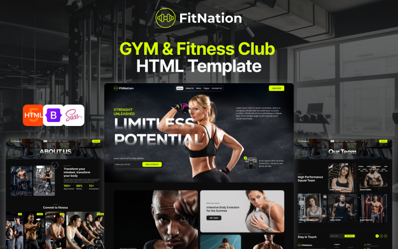Fit Nation- Gym & Fitness Club HTML5 Responsive Template Fit Nation- Gym & Fitness Club HTML5 Responsive Template