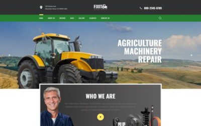 FIXIT - Tractor Repair Multipage Classic HTML Website Template