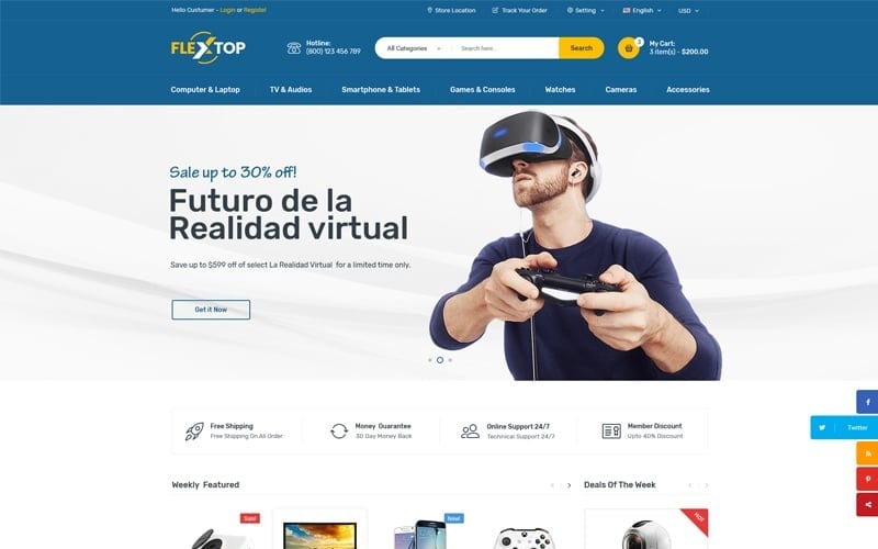 Flextop - Multivendor Marketplace WooCommerce Theme Flextop - Multivendor Marketplace WooCommerce Theme