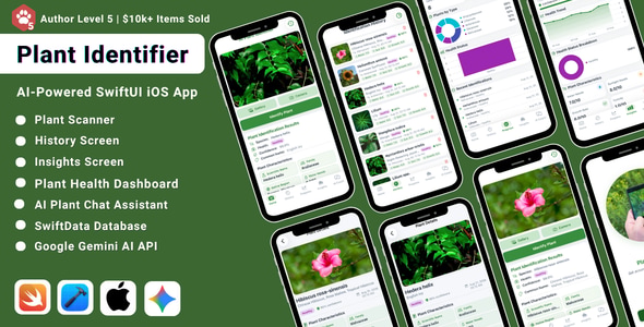 FloraLens | AI Plant Identifier and Care Guide iOS Mobile App FloraLens | AI Plant Identifier and Care Guide iOS Mobile App