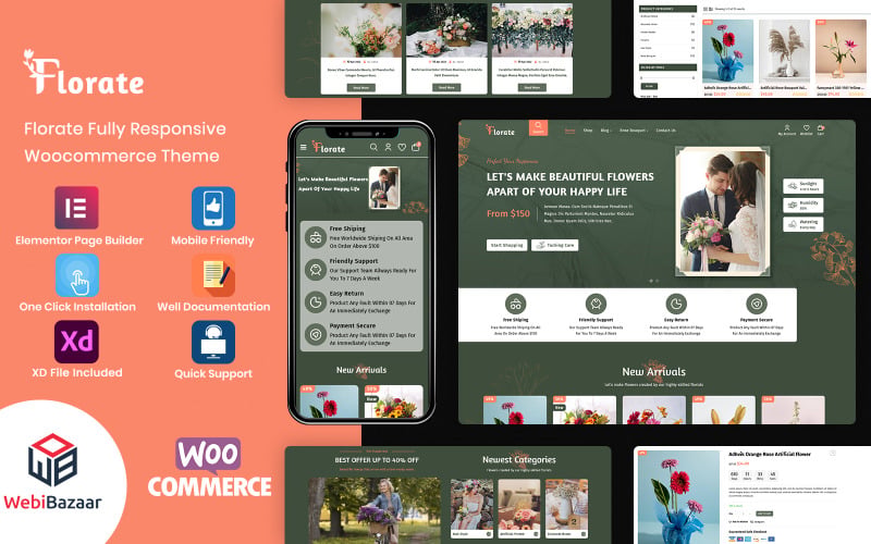 Florate - Flower Shop WooCommerce Responsive Theme Florate - Flower Shop WooCommerce Responsive Theme