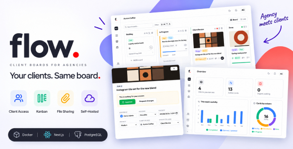Flow | Client Portal and Kanban Project Management for Agencies Flow | Client Portal and Kanban Project Management for Agencies