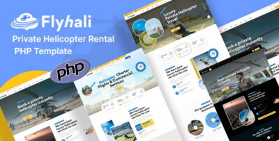 Flyhali - Private Helicopter Rental PHP Template
