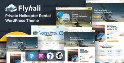 Flyhali - Private Helicopter Rental WordPress Theme
