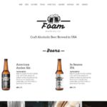 Foam - Beer Pub ECommerce One Page Modern Elementor WooCommerce Theme