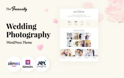 Focussity - Wedding Photography WordPress Theme for Photographer Portfolio