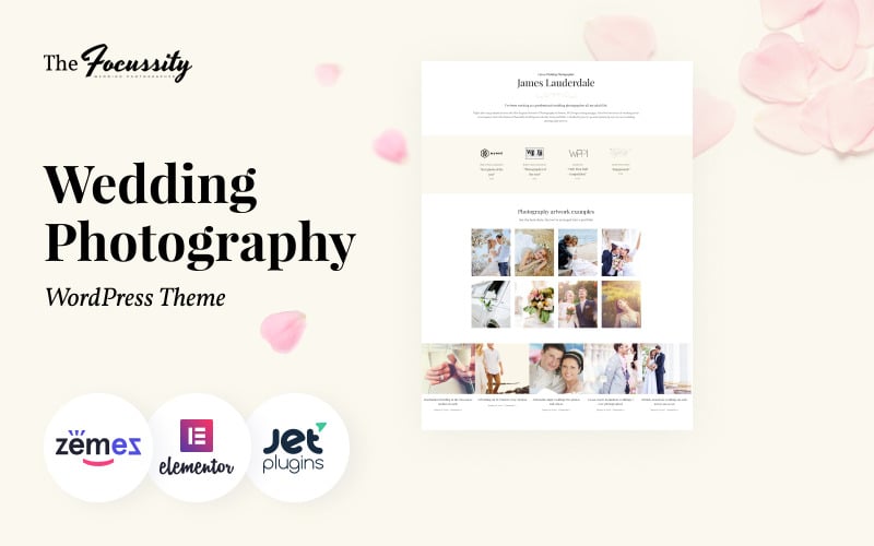 Focussity - Wedding Photography WordPress Theme for Photographer Portfolio Focussity - Wedding Photography WordPress Theme for Photographer Portfolio