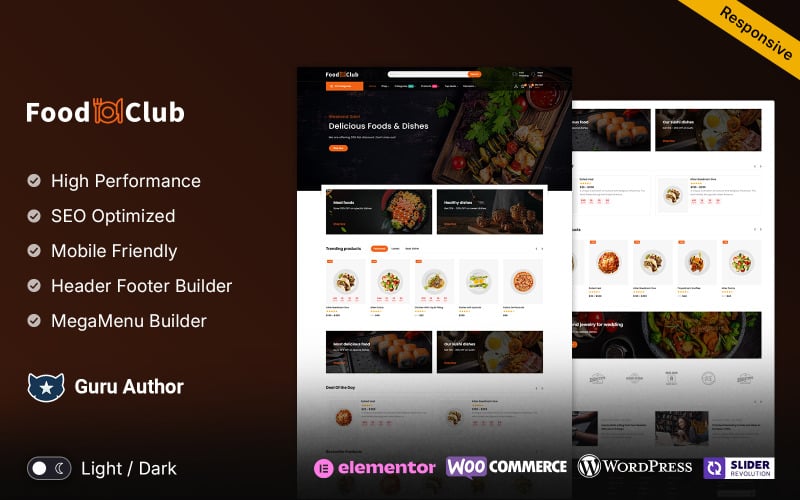 Foodclub – Food and Restaurant Multipurpose Responsive WooCommerce Store Foodclub – Food and Restaurant Multipurpose Responsive WooCommerce Store
