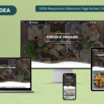 Foodea - Organic Food, Grocery Store & Farm Products WooCommerce Elementor Template