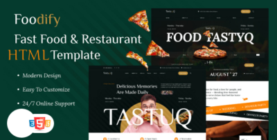 Foodify - Fast Food & Restaurant HTML Template
