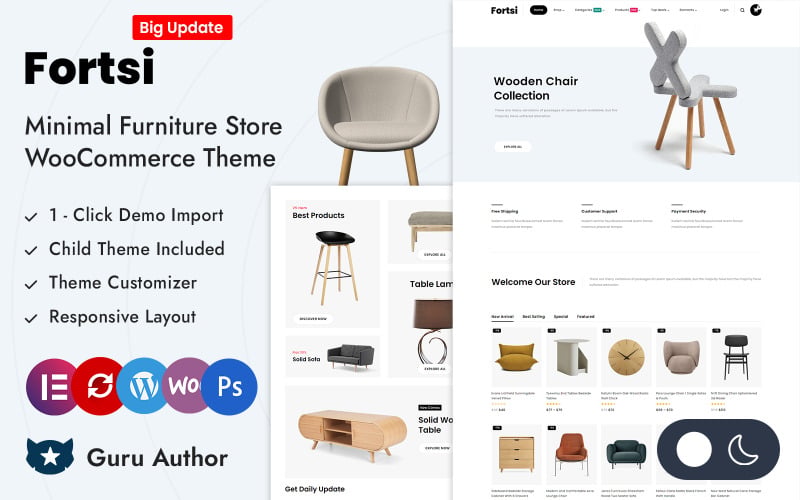 Fortsi - Minimal Furniture Store Elementor WooCommerce Responsive Theme Fortsi - Minimal Furniture Store Elementor WooCommerce Responsive Theme