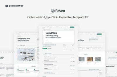 Foveo - Optometrist & Eye Clinic Elementor Template Kit