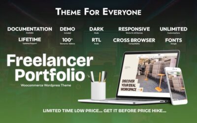 Freelancer Portfolio WooCommerce WordPress Theme