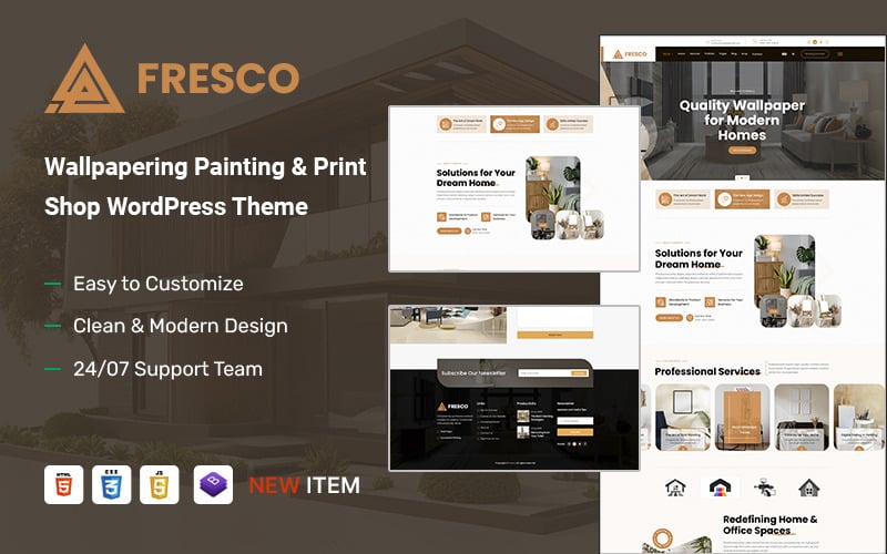 Fresco – Wallpapering Painting & Print Shop WordPress Theme Fresco – Wallpapering Painting & Print Shop WordPress Theme