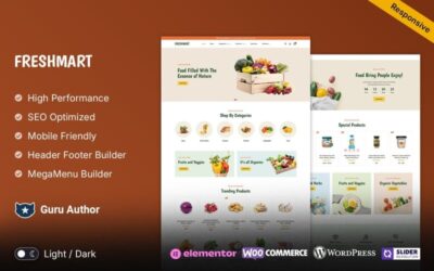 FreshMart – Grocery and Organic Elementor WooCommerce Theme