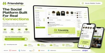 Friendship – Social Network  Meetup App With Laravel and Flutter