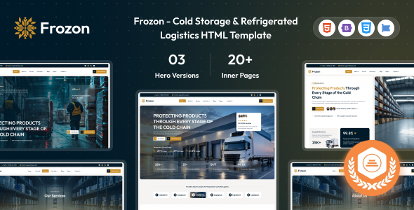 Frozon - Cold Storage & Refrigerated Logistics HTML Template Frozon - Cold Storage & Refrigerated Logistics HTML Template