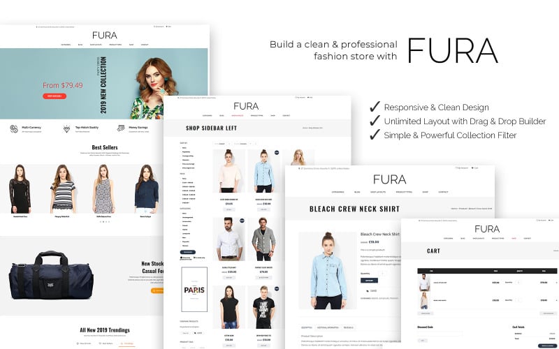 Fura - Clean Fashion WooCommerce Theme Fura - Clean Fashion WooCommerce Theme