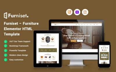 Furniset - Furniture Elementor Website Template