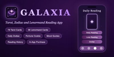 Galaxia | Tarot, Zodiac and Lenormand Reading App With Fortune Cookie and Subscriptions - UIKit